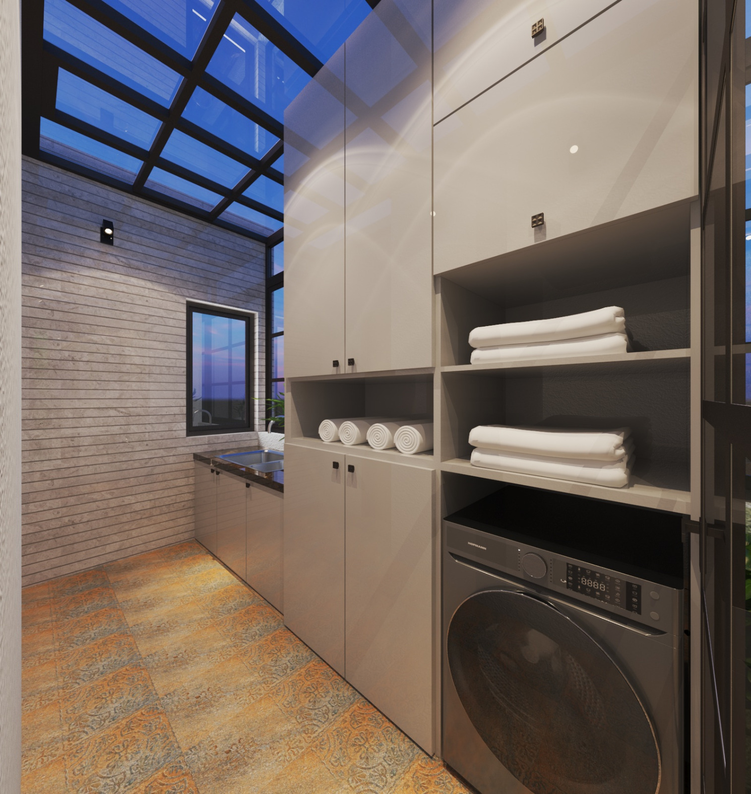 Contemporary Bedroom Interior Rendering